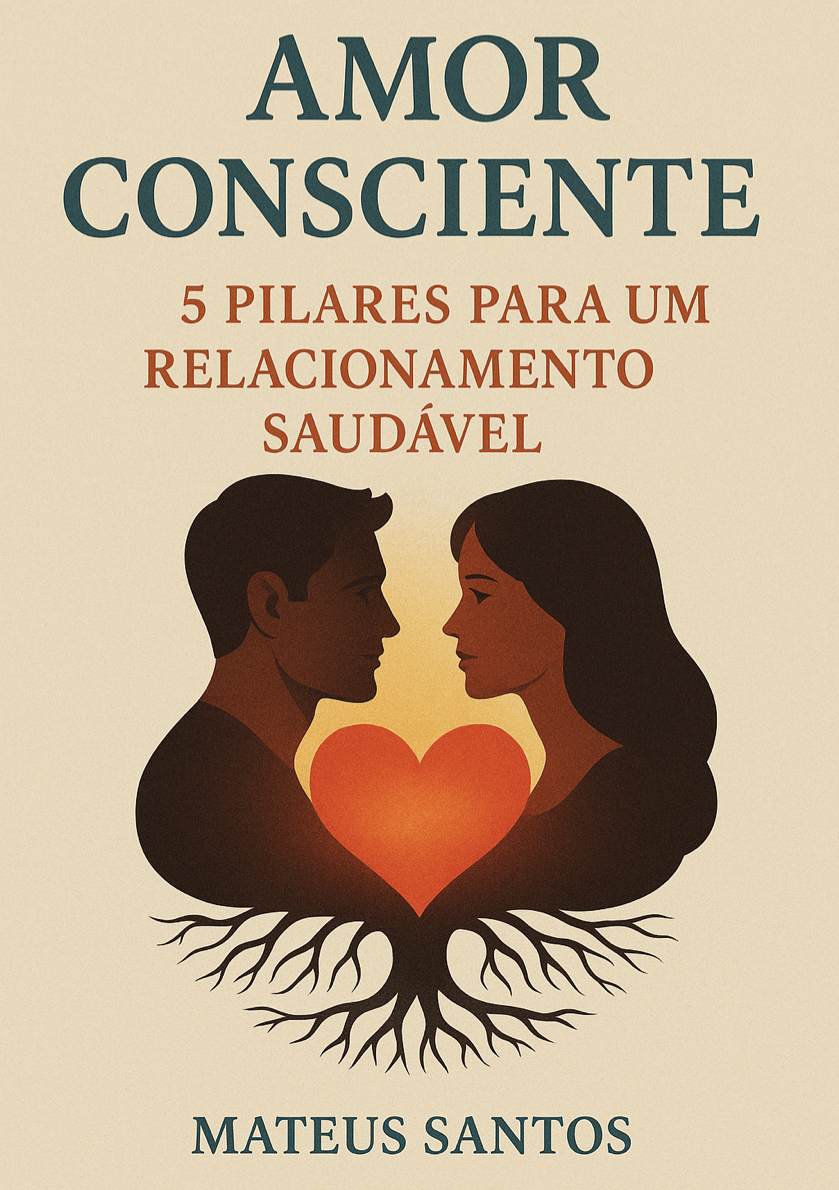 Capa do e-book Amor Consciente: 5 Pilares para um Relacionamento Saudável, de Mateus Santos