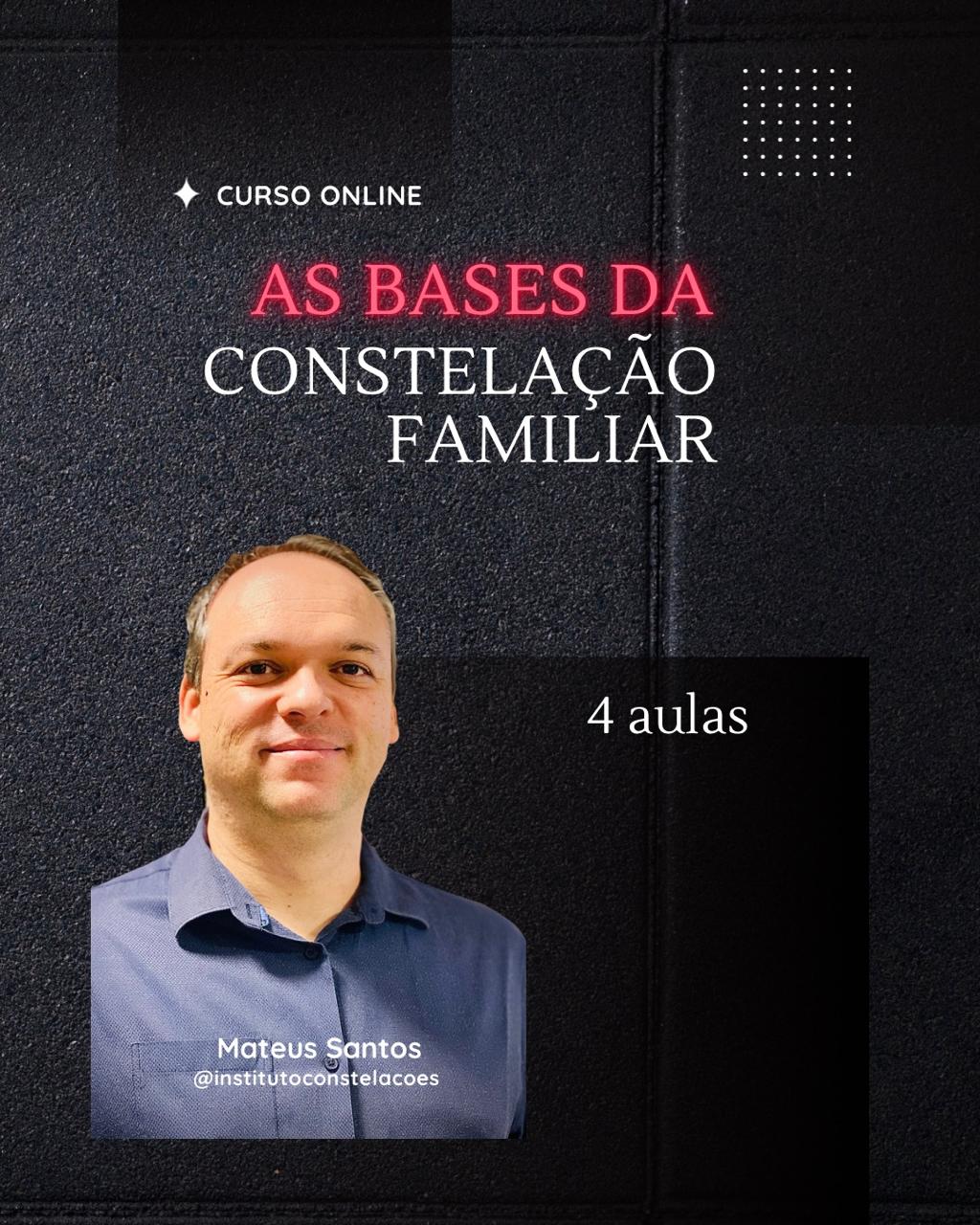 Capa do curso online Bases da Constelação Familiar, de Mateus Santos